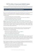 TCFP FIRE OFFICER IV EXAM 2026&sol;2027 &vert; Complete Q&A &vert; Verified Solutions &vert; 100&percnt; Correct &vert; Pass Guaranteed - A&plus; Graded&NewLine;&NewLine;