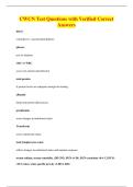 CWCN Test Questions with Verified Correct&NewLine;Answers