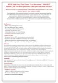 HESI Med-Surg Final Exam 2026&sol;2027 &vert; 200&plus; NGN Questions & 100&percnt; Verified Answers with Rationales &vert; Latest Update