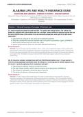 Alabama Life and Health Insurance Exam 2026&sol;2027 &vert; Expert Verified Q&A &vert; A&plus; Graded&NewLine;&NewLine;