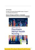 Test Bank - Essentials of Psychiatric Mental Health Nursing&comma; 8th Edition &lpar;Morgan and Townsend&comma; 2020&rpar;&comma; Chapter 1-32 &vert; All Chapters&NewLine;