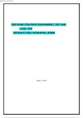 &lbrack;TEST BANK&rsqb; STRATEGIC MANAGEMENT&comma; TEXT AND&NewLine;CASES 10TH&NewLine;EDITION BY DESS&comma; MCNAMARA&comma; EISNER