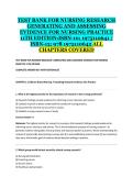 Nursing Research&colon; Generating and Assessing Evidence for Nursing Practice 11th Edition Test Bank &vert; Questions and Answers &vert; Complete Chapter Coverage