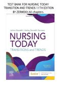 Test Bank for Nursing Today&colon; Transition and Trends &lpar;11th Edition&rpar; by Zerwekh