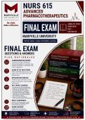 Maryville NURS 615 Exams 1&ndash;4 &plus; Final Bundle &vert; Advanced Pharmacotherapeutics &lpar;2026&sol;2027&rpar;