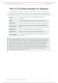 WGU C211 GLOBAL ECONOMICS FINAL EXAMS STUDY BUNDLE 2026&sol;2027 &vert; Complete Q&A &vert; Verified Answers &vert; 100&percnt; Correct &vert; Pass Guaranteed - A&plus; Graded