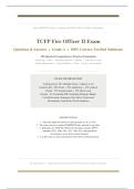 TCFP FIRE OFFICER I-IV EXAMS STUDY BUNDLE 2026&sol;2027 &vert; Complete Solutions for All 4 Exams &vert; Grade A Q&A &vert; Pass Guaranteed - A&plus; Graded