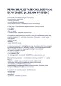PERRY REAL ESTATE COLLEGE FINAL EXAM 2026&sol;27 &lpar;ALREADY PASSED&excl;&excl;&rpar;