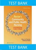 Test Bank for Rector&rsquo;s Community and Public Health Nursing&colon; Promoting the Public&rsquo;s Health &lpar;11th Edition&rpar; by Mary Jo Stanley & Charlene Niemi &vert; All Chapters Covered with Rationales &vert; Latest update 2026