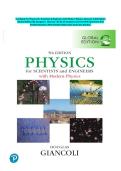 Test Bank For Physics for Scientists & Engineers with Modern Physics &lpar;Volume 2&rpar; 5th Edition &lpar;Global Edition&rpar; By Douglas C&period; Giancoli &vert; All 22-32 Chapters Covered With Questions And Verified Solutions With Detailed Rationales And Case Studies&period;