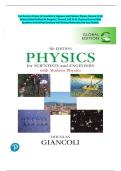 Solution Manual for Physics for Scientists & Engineers with Modern Physics&comma; Global Edition &lbrace; Volume 1&comma;2&3&rcub;&comma; 5th edition&vert;All 1-42 Chapters Covered With Questions And Verified Solutions With Detailed Rationales And Case Studies&period;