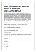 Amazon Driver Assessment Exam &vert; Latest Verified &NewLine;Questions and Detailed Answers 