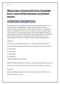 Alberta Class 4 &lpar;Commercial&rpar; Driver Knowledge &NewLine;Exam &vert; Latest Verified Questions and Detailed &NewLine;Answers 