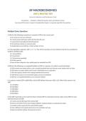 AP Macroeconomics Unit 2 Practice Test &mdash; Economic Indicators and the Business Cycle&NewLine;