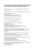 HSA 3150 EXAM 3 STUDY GUIDE &vert; COMPREHENSIVE HEALTH SCIENCES STUDY GUIDE&comma; PRACTICE QUESTIONS & ANSWERS 2026&sol;2027