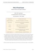 PALS FINAL EXAM ACTUAL 2026&sol;2027 &vert; 50 Verified Questions & Correct Answers &vert; Pediatric Advanced Life Support Certification &vert; Pass Guaranteed - A&plus; Graded&NewLine;&NewLine;