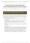 WGU D236 PATHOPHYSIOLOGY OA EXAM 2026&sol;2027 &vert; Verified Q&A &vert; Latest Update &vert; Pass Guaranteed - A&plus; Graded&NewLine;&NewLine;