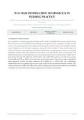 WGU D220 INFORMATION TECHNOLOGY IN NURSING PRACTICE OA 2026&sol;2027 &vert; Comprehensive Exam Q&A &vert; Verified Solutions &vert; Pass Guaranteed - A&plus; Graded&NewLine;&NewLine;