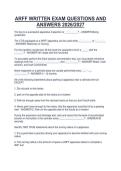 ARFF WRITTEN EXAM QUESTIONS AND&NewLine;ANSWERS 2026&sol;2027