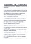 2026&sol;2027 ARFF FINAL STUDY REVIEW