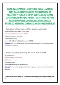 NSAR SALESPERSON LICENSING EXAM &ndash; ACTUAL TEST BANK &vert; NOVA SCOTIA ASSOCIATION OF REALTORS&reg; &lpar;NSAR&rpar; &sol; NOVA SCOTIA REAL ESTATE COMMISSION &lpar;NSREC&rpar; NEWEST 2026&sol;2027 ACTUAL EXAM COMPLETE QUESTIONS AND CORRECT DETAILED ANSWERS &lpar;VERIFIED ANSWERS&rpar; WITH RAT&NewLine;