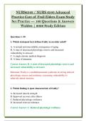 NURS6540 &sol; NURS 6540 Advanced &NewLine;Practice Care of Frail Elders Exam Study &NewLine;Set Practice &mdash; 100 Questions & Answers &NewLine;Walden &vert; 2026 Study Edition