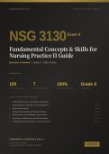 NSG 3130 EXAM 4 ACTUAL 2026&sol;2027 &vert; Fundamental Concepts & Skills Nursing Practice II Guide &vert; Galen Verified Q&A &vert; 100&percnt; Correct &vert; Pass Guaranteed - A&plus; Graded&NewLine;&NewLine;