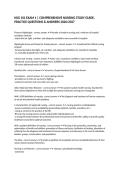 NSG 101 EXAM 1 &vert; COMPREHENSIVE NURSING STUDY GUIDE&comma; PRACTICE QUESTIONS & ANSWERS 2026&sol;2027