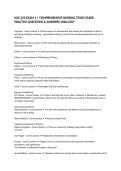 NSG 250 EXAM 1 &vert; COMPREHENSIVE NURSING STUDY GUIDE&comma; PRACTICE QUESTIONS & ANSWERS 2026&sol;2027