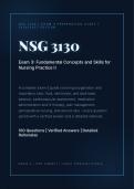 NSG 3130 EXAM 3 & 4 STUDY BUNDLE 2026&sol;2027 &vert; Fundamental Concepts & Skills Nursing Practice II Complete Solutions &vert; Galen Verified Q&A &vert; Pass Guaranteed - A&plus; Graded