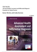Test Bank Advanced Health Assessment & Differential Diagnosis 1st Edition Myrick