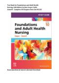 Test Bank Foundations & Adult Health Nursing 10th Edition Cooper & Gosnell