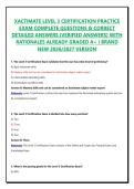 Xactimate Level 3 Certification Practice Exam Complete Questions & Correct Detailed Answers &vert; Complete Package Bundle
