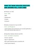 NAMS TEST BANK UPDATED QUESTIONS&NewLine;AND ANSWERS FULL STUDY SHEET&NewLine;