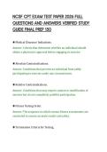 NCSF CPT EXAM TEST PAPER 2026 FULL&NewLine;QUESTIONS AND ANSWERS VERIFIED STUDY&NewLine;GUIDE FINAL PREP 150