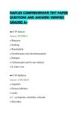 NAPLEX COMPREHENSIVE TEST PAPER&NewLine;QUESTIONS AND ANSWERS VERIFIED&NewLine;GRADED A&plus;&NewLine;