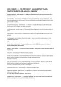 NSG 250 EXAM 3 &vert; COMPREHENSIVE NURSING STUDY GUIDE&comma; PRACTICE QUESTIONS & ANSWERS 2026&sol;2027