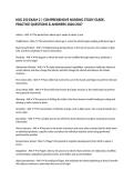 NSG 250 EXAM 2 &vert; COMPREHENSIVE NURSING STUDY GUIDE&comma; PRACTICE QUESTIONS & ANSWERS 2026&sol;2027