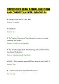 NAPRX CNPR EXAM ACTUAL QUESTIONS&NewLine;AND CORRECT ANSWERS GRADED A&plus;
