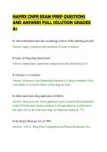 NAPRX CNPR EXAM PREP QUESTIONS&NewLine;AND ANSWERS FULL SOLUTION GRADED&NewLine;A&plus;