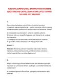 TDCJ CORE COMPETENCIES EXAMINATION COMPLETE &NewLine;QUESTIONS AND DETAILED SOLUTIONS LATEST UPDATE &NewLine;THIS YEAR JUST RELEASED