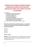 ONTARIO ON-SITE SEWAGE SYSTEMS TECHNICAL &NewLine;EXAMINATION COMPLETE QUESTIONS AND &NewLine;DETAILED SOLUTIONS LATEST UPDATE THIS YEAR &NewLine;JUST RELEASED