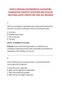 NORTH CAROLINA GOVERNMENTAL ACCOUNTING &NewLine;EXAMINATION COMPLETE QUESTIONS AND DETAILED &NewLine;SOLUTIONS LATEST UPDATE THIS YEAR JUST RELEASED
