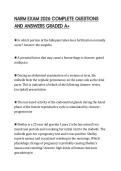 NARM EXAM 2026 COMPLETE QUESTIONS&NewLine;AND ANSWERS GRADED A&plus;