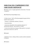 NARM EXAM 2026 COMPREHENSIVE STUDY&NewLine;GUIDE SOLVED QUESTION SET