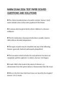 NARM EXAM 2026 TEST PAPER SOLVED&NewLine;QUESTIONS AND SOLUTIONS