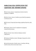 NARM EXAM 2026 CERTIFICATION TEST&NewLine;QUESTIONS AND ANSWERS UPDATED&NewLine;