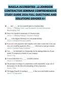 NASCLA ACCREDITED - JJ JOHNSON&NewLine;CONTRACTOR SEMINAR COMPREHENSIVE&NewLine;STUDY GUIDE 2026 FULL QUESTIONS AND&NewLine;SOLUTIONS GRADED A&plus;&NewLine;