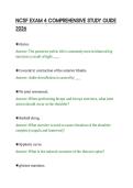 NCSF EXAM 4 COMPREHENSIVE STUDY GUIDE&NewLine;2026