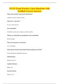 FCLE Exam Practice Cases Questions with&NewLine;Verified Correct Answers